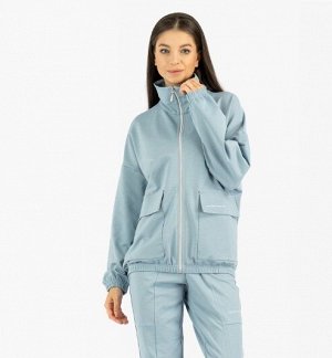 Куртка Голубой туман( подходит к B.397)
Состав: 70% Cotton 30% Polyester
Женская куртка на молнии, со стойкой и накладными карманами с клапанами.
Материал:
Футер LUX -  износостойкий, идентичен по сво