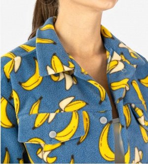 Рубашка Бананы(голубой) толстый флис
Состав: 100% Polyester
Женская рубашка с клапанами, на кнопках.
Материал:
Alaska Lux - это синтетическая "шерсть" из микроволокон полиэстера. Изделия из этого поло