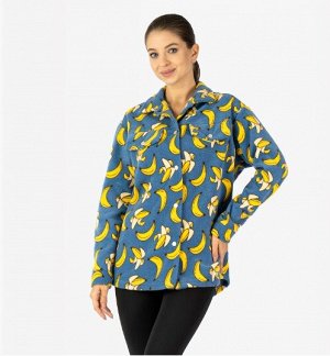 Рубашка Бананы(голубой) толстый флис
Состав: 100% Polyester
Женская рубашка с клапанами, на кнопках.
Материал:
Alaska Lux - это синтетическая "шерсть" из микроволокон полиэстера. Изделия из этого поло
