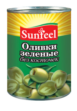 Оливки б/к SUNFEEL без косточки ж/б 314мл