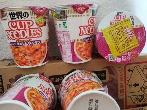 Японская лапша Cup Noodle Nissin, большой стакан 75 гр. Япония