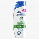 HEAD &amp; SHOULDERS Шампунь и бальзам-ополаскиватель против перхоти 2в1 Ментол 400мл