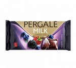 Молочный шоколад Пергал с начинкой из лесных ягод 100 грамм / Pergale 100 g