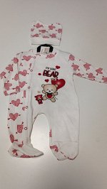Комбинезон с шапочкой для девочки