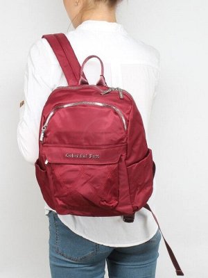 Рюкзак жен текстиль CF-2320,  2отд,  4внут+3внеш/ карм,  бордовый SALE 256567