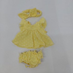 Платье из муслина для куклы Горди или аналогичной ростом 30-35 см см