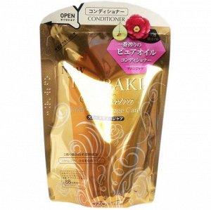 "SHISEIDO" "TSUBAKI Oil Extra" Бессиликоновый  шампунь для восстановления поврежденных волос, насыщенный  маслом камелии (мэу),