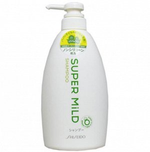 "SHISEIDO" "Super MiLD" Мягкий шампунь для волос с ароматом трав 600 мл. 1/9