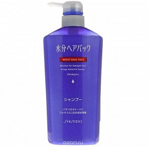"SHISEIDO" "MOIST HAIR PACK" Увлажняющий шампунь для поврежденных волос с цветочным ароматом, 600 мл. 1/9