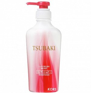 "SHISEIDO" "TSUBAKI MOIST" Увлажняющий кондиционер для волос с маслом камелии 450 мл. 1/9