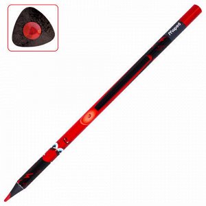 Карандаши цветные MAPED "COLOR PEP'S Black Monster", 12 цветов, трехгранные, 862612