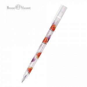Ручка гелевая BRUNO VISCONTI "UniWrite", СИНЯЯ, "Fresh&amp;fruity. Инжир", линия 0,4 мм, 20-0305/02