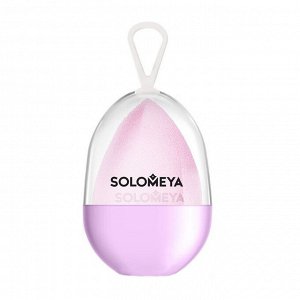 Косметический спонж для макияжа со срезом ЛИЛОВЫЙ  Solomeya Flat End blending sponge, lilac, 1 шт
