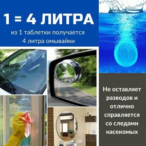 Концентрат омывателя автомобильных стекол в таблетках, 10 шт