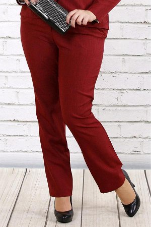 Бордовые красивые брюки 0704-2-2 (Идеально с жакетом 0704-2-1)