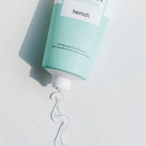 Слабокислотная гель-пенка для умывания для чувствительной кожи HEIMISH Ph 5.5 All Clean Green Foam