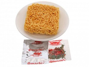 Пшеничная лапша Omachi быстрого приготовления со вкусом говядины 80 гр