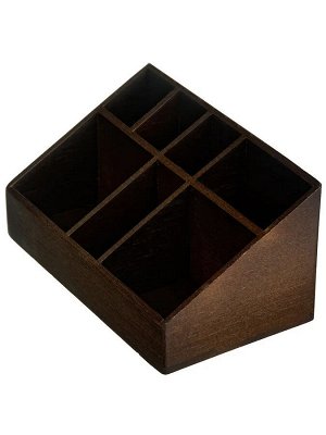Органайзер для мелочей 17,2*10,4*8,8см ЧЕРНЫЙ бамбук , 16