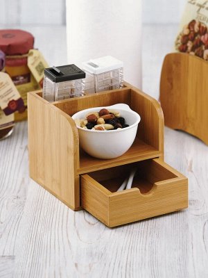 Органайзер кухонный  13*13,3*11,8см №4 бамбук, 18