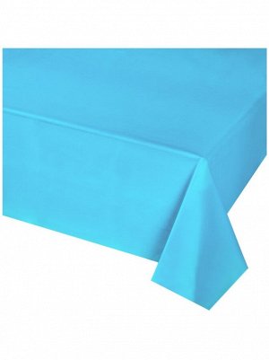 Скатерть полиэтилен 140 х275 см цвет голубой