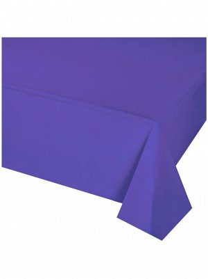 Скатерть полиэтилен 140 х275 см цвет фиолетовый