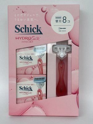Бритва Schick Hydro Silk для женщин и 8 сменных кассет из Японии