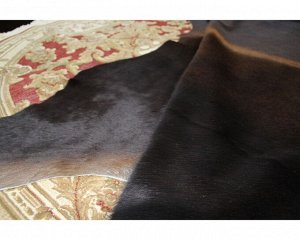 Теплое местечко Шкура Коровы Бразилия Solid Black black