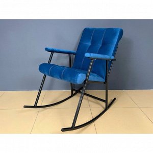 Кресло-качалка, 950х1020х960, Металл/синий