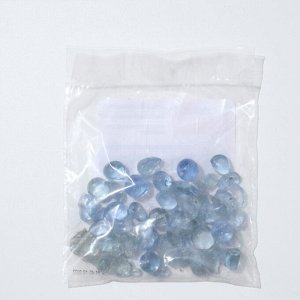 Стеклянная галька (эрклез) "Рецепты Дедушки Никиты", фр 20 мм, Голубые, 0,25 кг