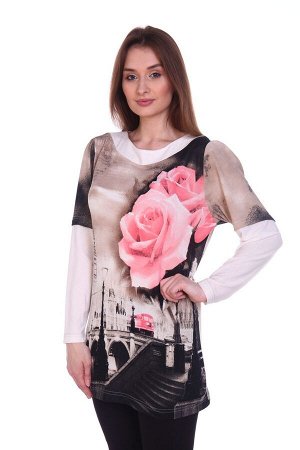 249 Туника "Розовая роза"