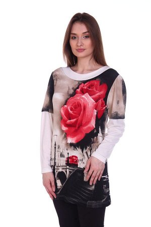 249 Туника "Красные розы"