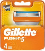 GILLETTE  FUSION кассеты для бритья 4 шт,