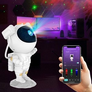 Ночник-проектор звездного неба Астронавт ПНТ-1268 ""Smart Life - управляй звёздами своим смартфоном!""