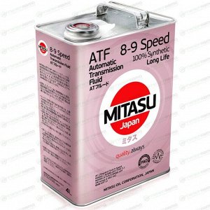 Масло трансмиссионное Mitasu ATF 9 HP, синтетическое, универсальное для АКПП, 4л, арт. MJ-309/4