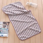 Полотенце из кораллового флиса, в полоску, размер 35*75 см