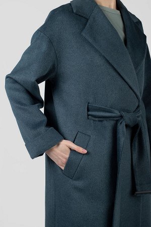 01-11700 Пальто женское демисезонное (пояс)
