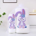 Полотенце из кораллового флиса, с принтом, набор из 2 штук: 35*75/70*140 см