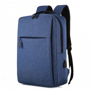 Рюкзак мужской с USB зарядкой цвет темно-синий