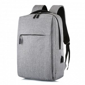 Рюкзак мужской с USB зарядкой цвет серый