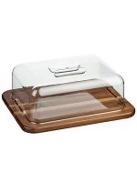 Блюдо с крышкой акация 30*24*12см