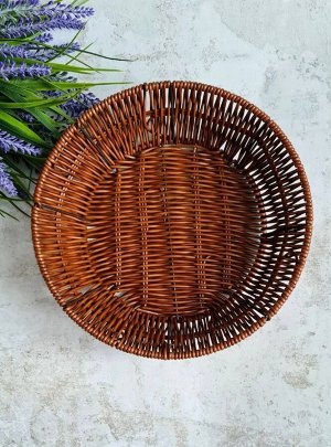 Корзинка для фруктов, хлеба и выпечки «Огайо» 25x25x7 см, круглая