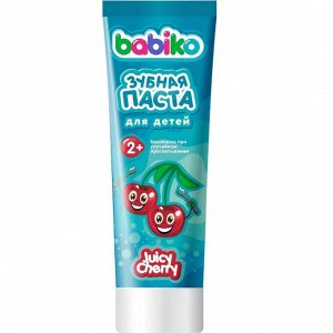 Бабико Кидс, Зубная паста для детей 2+ Сочная вишня, BABIKO KIDS STORY, 75 мл