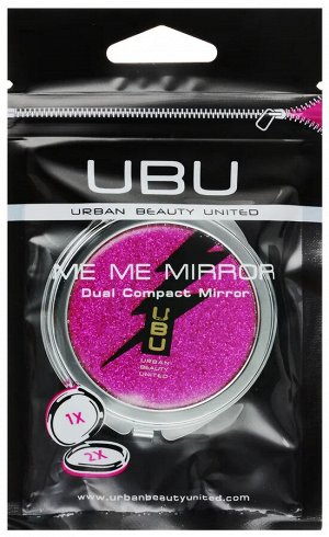 UBU Компактное двойное зеркало, цвет фуксия