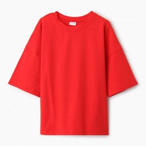 Футболка детская MINAKU:Basic line kids, красная.