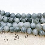 Кошачий глаз (кварцевый), диаметр около 5,8-6,1 мм, цена за 33-34 шт (1/2 нити)