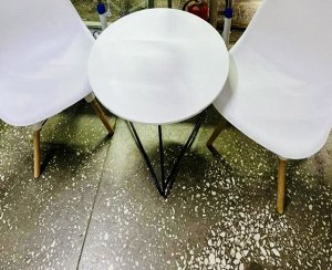 Стол сервировочный в белом и черном цвете