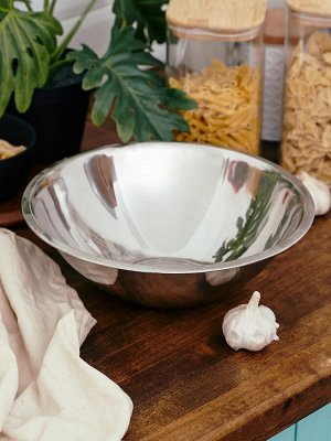Миска 3,25л 26см нержавейка глубокая [КУХНЯ]