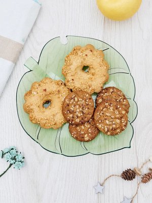 Салатник 24,0*22,0*4,6см [LEAF TRAY] ЗЕЛЕНЫЙ