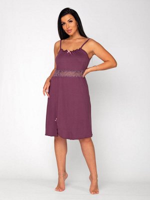 Ночная сорочка женская вискоза "Мерцание" пурпур