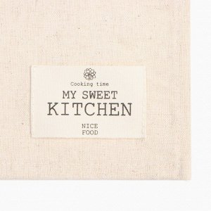Полотенце «Этель» ECO, молочное, 40x68/+-2 см, 70% хлопок, 30% лён, 190 г/м²